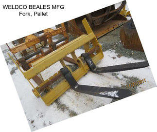 WELDCO BEALES MFG Fork, Pallet