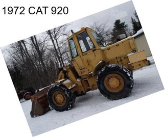 1972 CAT 920