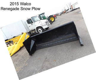 2015 Walco Renegade Snow Plow