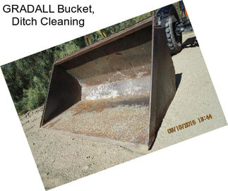 GRADALL Bucket, Ditch Cleaning