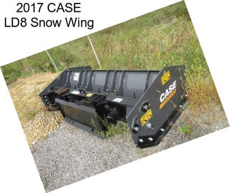2017 CASE LD8 Snow Wing