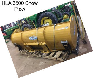HLA 3500 Snow Plow