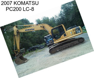 2007 KOMATSU PC200 LC-8