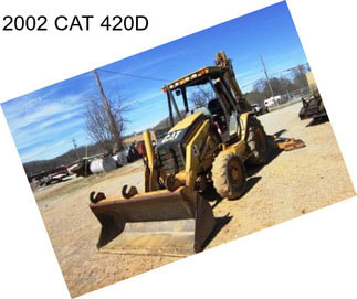 2002 CAT 420D