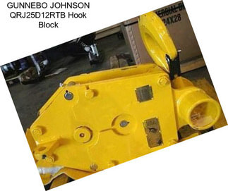 GUNNEBO JOHNSON QRJ25D12RTB Hook Block