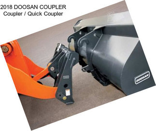 2018 DOOSAN COUPLER Coupler / Quick Coupler