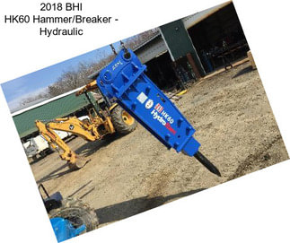 2018 BHI HK60 Hammer/Breaker - Hydraulic