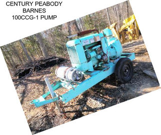 CENTURY PEABODY BARNES 100CCG-1 PUMP