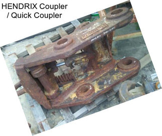 HENDRIX Coupler / Quick Coupler