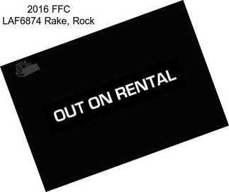 2016 FFC LAF6874 Rake, Rock