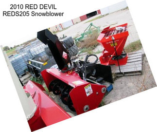 2010 RED DEVIL REDS205 Snowblower