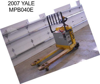 2007 YALE MPB040E