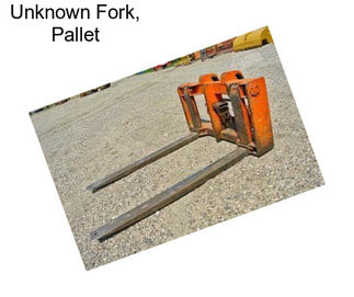 Unknown Fork, Pallet