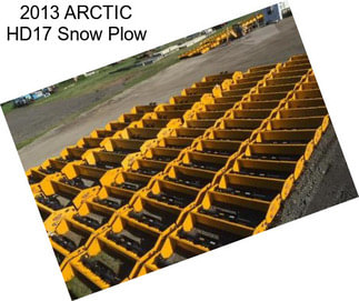 2013 ARCTIC HD17 Snow Plow
