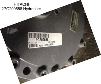 HITACHI 2PG200658 Hydraulics