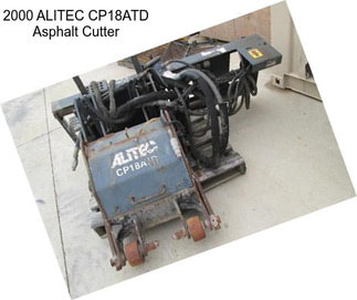 2000 ALITEC CP18ATD Asphalt Cutter