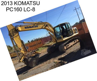 2013 KOMATSU PC160 LC-8