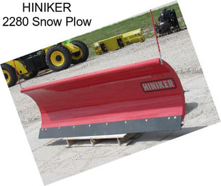 HINIKER 2280 Snow Plow