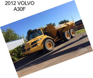 2012 VOLVO A30F