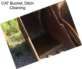 CAT Bucket, Ditch Cleaning