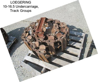 LOEGERING 10-16.5 Undercarriage, Track Groups