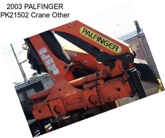 2003 PALFINGER PK21502 Crane Other