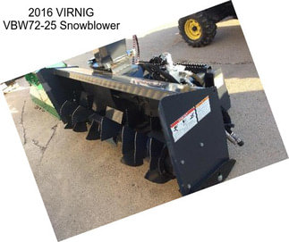 2016 VIRNIG VBW72-25 Snowblower