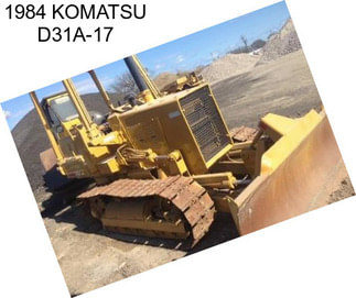 1984 KOMATSU D31A-17