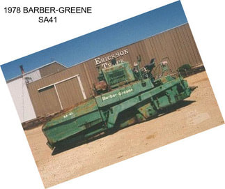 1978 BARBER-GREENE SA41