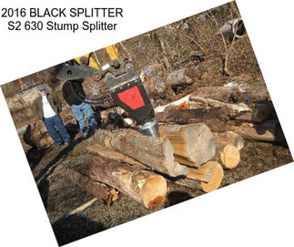 2016 BLACK SPLITTER S2 630 Stump Splitter