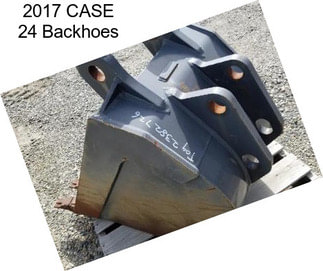 2017 CASE 24 Backhoes