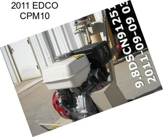 2011 EDCO CPM10