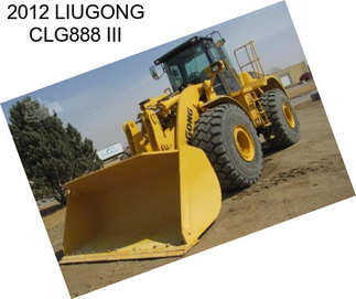 2012 LIUGONG CLG888 III