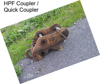 HPF Coupler / Quick Coupler