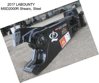 2017 LABOUNTY MSD2000R Shears, Steel