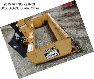 2015 RHINO 72 INCH BOX BLADE Blade, Other