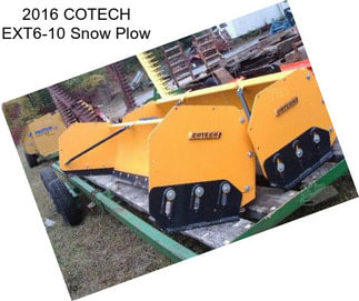 2016 COTECH EXT6-10 Snow Plow