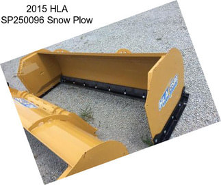 2015 HLA SP250096 Snow Plow