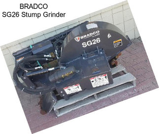 BRADCO SG26 Stump Grinder