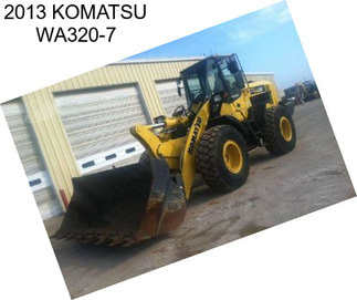 2013 KOMATSU WA320-7