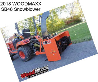 2018 WOODMAXX SB48 Snowblower