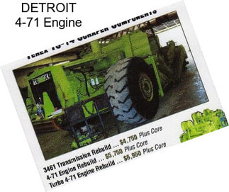 DETROIT 4-71 Engine