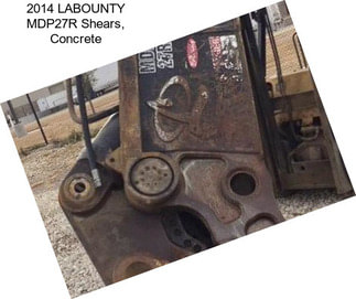 2014 LABOUNTY MDP27R Shears, Concrete