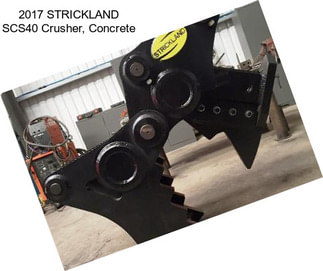 2017 STRICKLAND SCS40 Crusher, Concrete