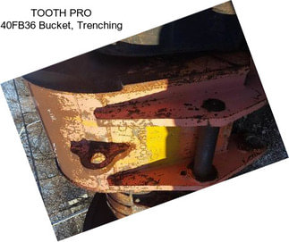 TOOTH PRO 40FB36 Bucket, Trenching