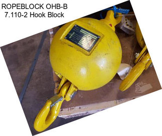 ROPEBLOCK OHB-B 7.110-2 Hook Block