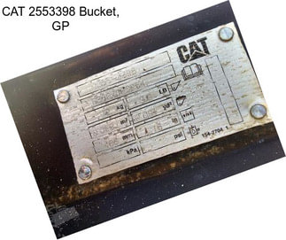 CAT 2553398 Bucket, GP