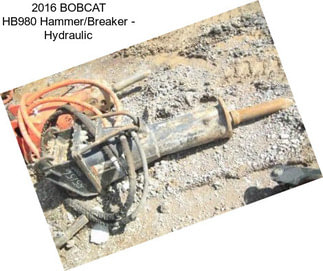 2016 BOBCAT HB980 Hammer/Breaker - Hydraulic