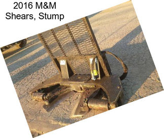 2016 M&M Shears, Stump
