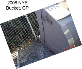 2008 NYE Bucket, GP